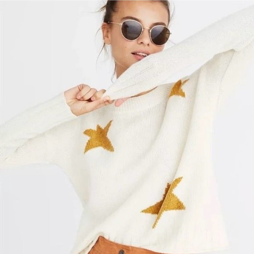 Madewell Merino Wool Star Pullover